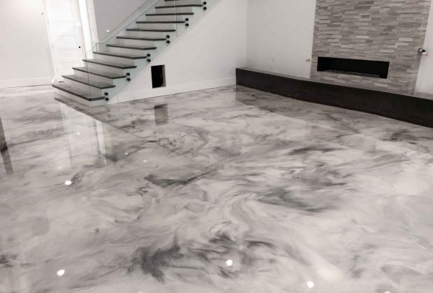 Liquid Marble Effect Epoxy Coating