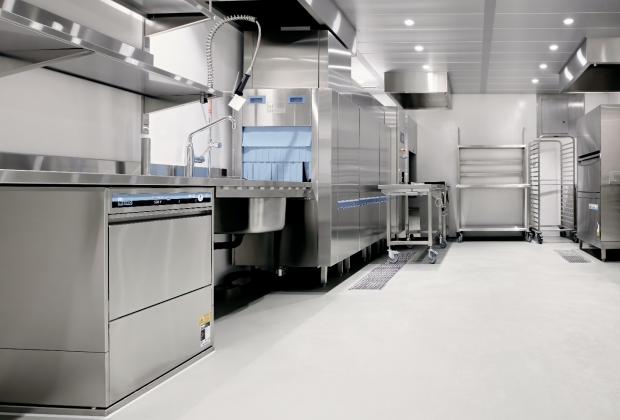 Commercial Kitchens Using Anti-Slip Epoxy Floor Coating